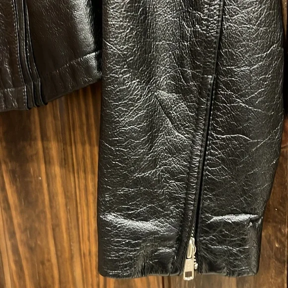 Wilson, Leather Black Leather Jacket SZ L